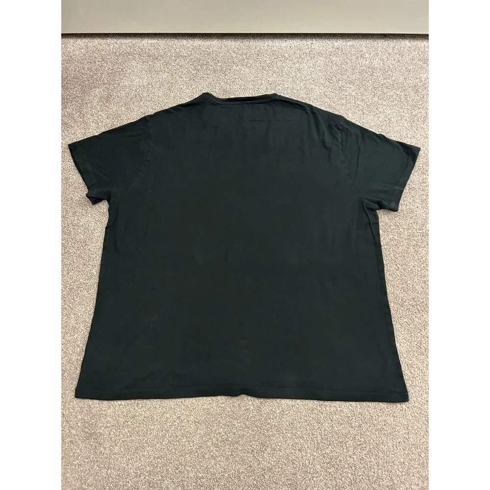 Polo Ralph Lauren T-Shirt Mens 2XB Black Excellent Red Pony Logo Short Sleeve